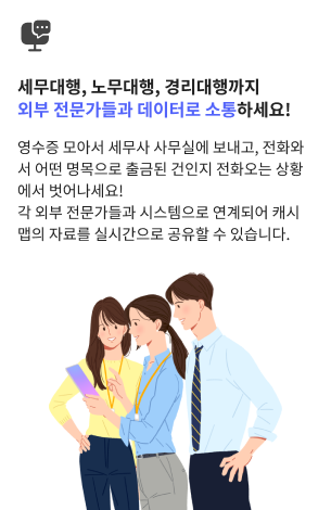 업무하는 사람들이 리포트 주변에서 일하고 있고, 리포트에 다양한 데이터를 돋보기가 확인하는 이미지